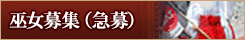 日光東照宮で働く巫女募集（急募）